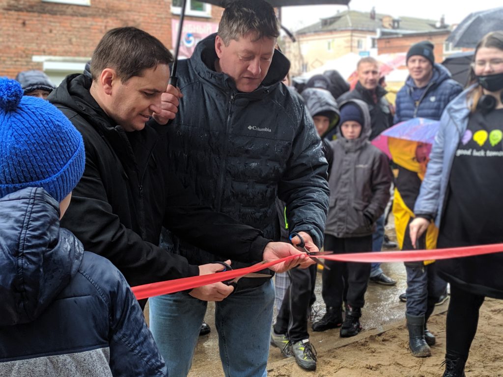 Открытие без. Председатель Думы Соликамского городского округа Игорь Мингазеев.