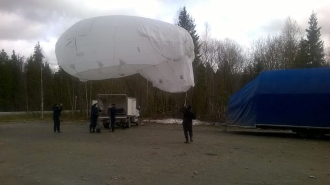 В Соликамском городском округе нарушение Правил дорожного движения фиксировали с помощью аэростата