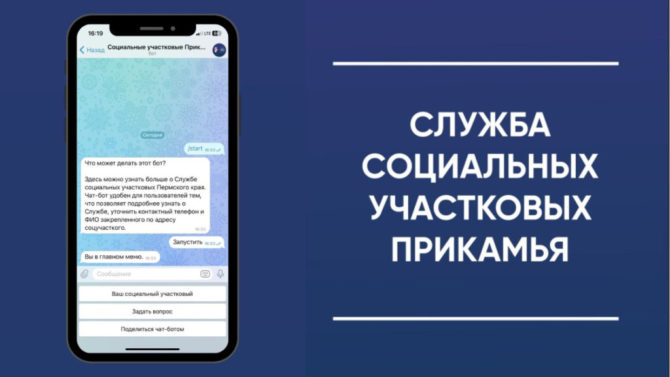 В Прикамье заработал чат-бот Службы социальных участковых
