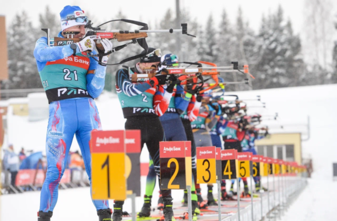 Уроженец Чайковского стал победителем суперспринта на Чемпионате России по биатлону