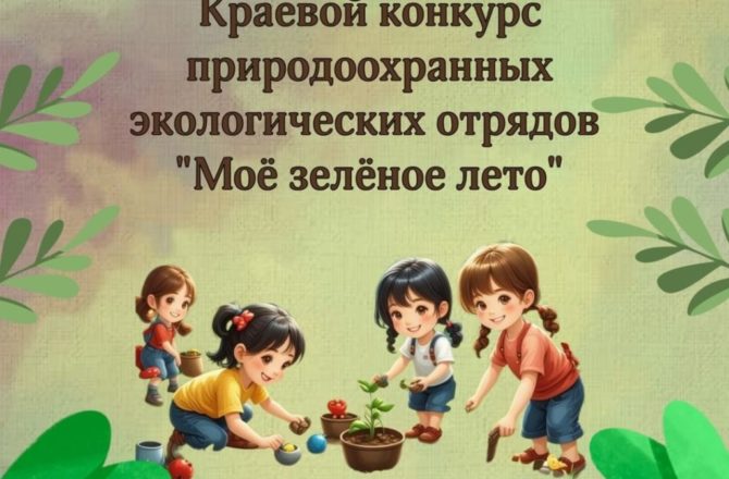 Краевой конкурс природоохранных экологических отрядов «Моё зелёное лето» 