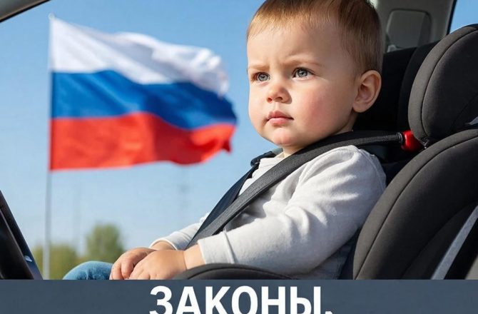Увеличены штрафы за перевозку детей в машине без автокресла